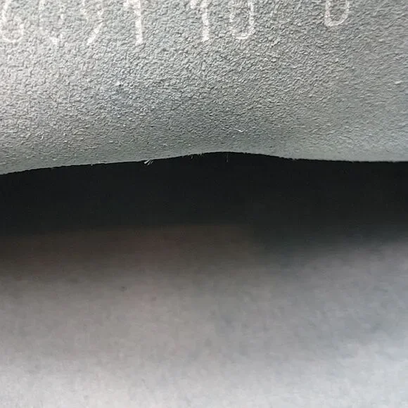 Gucci Mens Lace Up Sneaker Size 10 WHT Gray Suede White Leather 111 6091 - Picture 8 of 10